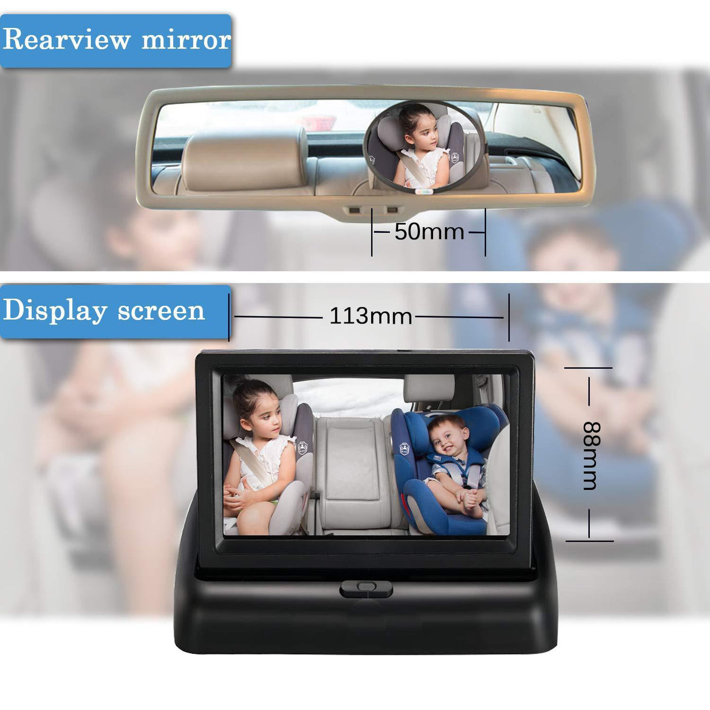 Car Video monitor camera display - NecessiteeBaby