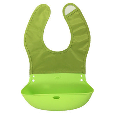 Cartoon silicone baby bib - NecessiteeBaby