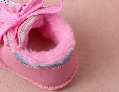 Leather Plush Cotton Shoes - NecessiteeBaby