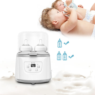 Double Bottle Warmer Milk Warmer Baby Bottle Warmer Multifunctional Warm Milk Sterilizer - NecessiteeBaby