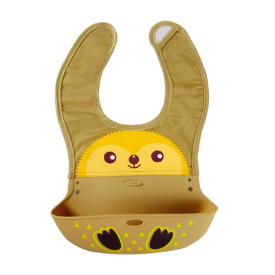 Cartoon silicone baby bib - NecessiteeBaby