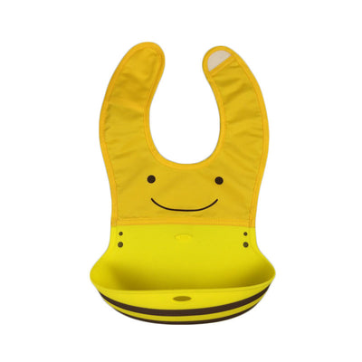Cartoon silicone baby bib - NecessiteeBaby