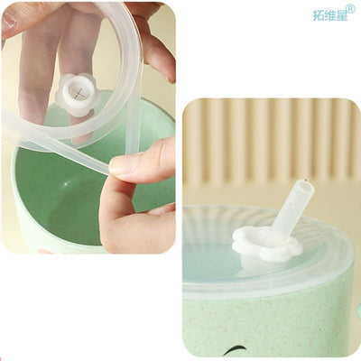 Baby Bottle Mug Silicone Straw - NecessiteeBaby
