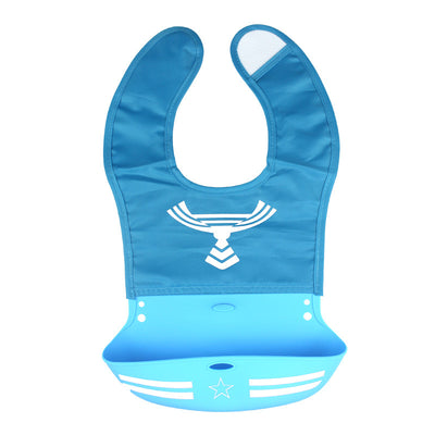 Cartoon silicone baby bib - NecessiteeBaby