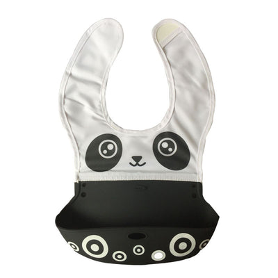 Cartoon silicone baby bib - NecessiteeBaby
