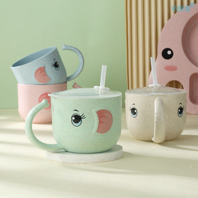 Baby Bottle Mug Silicone Straw - NecessiteeBaby