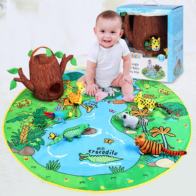 Baby Educational Jungle Play Mat - NecessiteeBaby