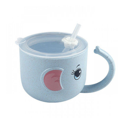 Baby Bottle Mug Silicone Straw - NecessiteeBaby